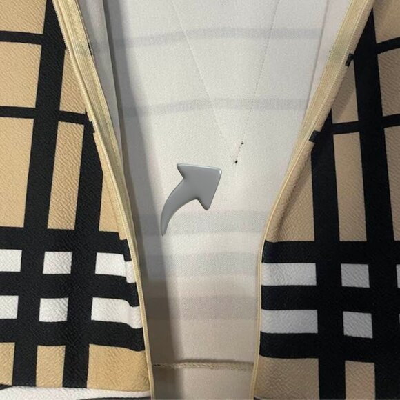 SHEIN Tan & Black Plaid Fit-and-Flare Dress w/ Pockets • Size Small - Picture 9 of 14